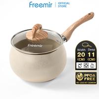 Gambar [NEW] freemir Panci Susu 16 cm Panci Aladin Gemoy Double Bottom + Tutup Kaca Serbaguna dari freemir Jabodetabek undefined 1 Tokopedia
