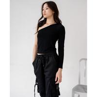 Gambar Atasan Wanita Nzinga Whan one shoulder long sleeve tops - Cokelat, L dari LittleStars ID undefined 1 Tokopedia