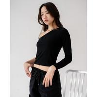 Gambar Atasan Wanita Nzinga Whan one shoulder long sleeve tops - Cokelat, L dari LittleStars ID undefined 4 Tokopedia