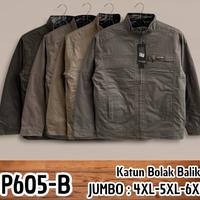 Gambar Jaket pria bolak balik import/jaket DHT bomber katun bolak balik import - Cokelat, XL dari Rizarazy undefined 4 Tokopedia
