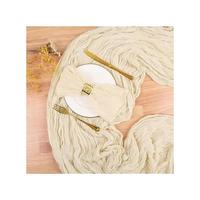 Gambar Tutive Beige Cheesecloth Table Runner Massal 10Ft Boho Table Runner Rustic Table Runner 10 Pack Crinkle Cheesecloth Fabric Dekorasi Pernikahan Resepsi Bridal Shower Pesta Liburan Beige35X120 Inci dari citrasstoree undefined 2 Tokopedia