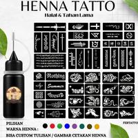Gambar AS25 Henna Tato Halal Tahan Lama Bisa Custom Hena Kit 10ml HEN E30 - F05 Original dari TOBERU STORE undefined 2 Tokopedia