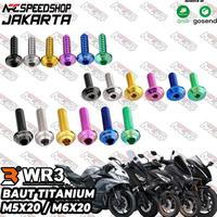 Gambar Baut Windshield Tutup Tangki Fuel Cap Spakbor Depan / Hugger / Body Fairing Titanium WR3 Kawasaki ZX636 Z900 ZX25R ZX 25 R RR Yamaha R25 R15 V3 R 15 V4 R6 Aerox Nmax New Old ADV Xmax Ninja Honda CBR 150 250 Fi 150 R 150RR 150 SS H2 - M5X25 BOXFILTER dari Vades_Store undefined 3 Tokopedia