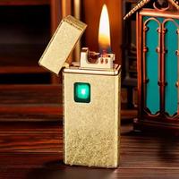 Gambar QY004 Creative Oil Electric Blended Kerosene Lighter Type-C Charging Intelligent Touch Induction Arc Ignition USB Lighters Smoking dari Alexandria&#39;s undefined 3 Tokopedia