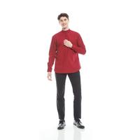 Gambar Baju Koko Maroon Lengan Panjang Kemeja Koko Pria Merah Marun Premium - Maroon, M dari Norzen Project undefined 5 Tokopedia