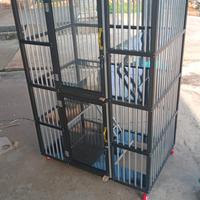 Gambar kandang almunium besar 2 pintu - Hitam dari omah kitty workshop undefined 5 Tokopedia