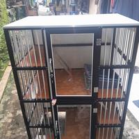 Gambar kandang almunium besar 2 pintu - Hitam dari omah kitty workshop undefined 1 Tokopedia