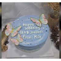 Gambar Korean Cake Diameter 20cm [bisa custom desain] - Selai Strawbery, Desain Simple dari Soraya Cakes undefined 4 Tokopedia