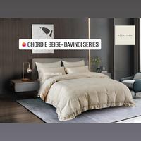 Gambar Sprei Tencel Lyocell Cellulose Fiber Davinci Series REGALINEN Jacquard Bedding 200x200 180x200 160x200 150x200 140x200 120x200 100x200 90x200 Seprai Bedcover Duvet Quiltcover set Selimut Super Single Twin Queen King Extra King Custom 260x230 240x210 Beige - Single 90x200, Bed Sheet Set dari REGALINEN ID undefined 1 Tokopedia