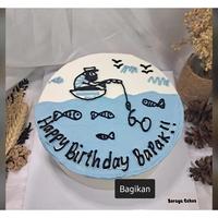Gambar Korean Cake Diameter 20cm [bisa custom desain] - Selai Strawbery, Desain Simple dari Soraya Cakes undefined 5 Tokopedia
