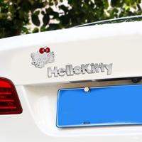 Gambar "BILFA" 2Pcs/Set Stiker Hello Kitty Motor Mobil Stiker Motif Kartun Emblem Hello Kitty Chorme Untuk Dekorasi Bagasi Mobil - silver dari bilfadastore undefined 3 Tokopedia
