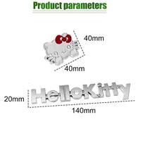 Gambar "BILFA" 2Pcs/Set Stiker Hello Kitty Motor Mobil Stiker Motif Kartun Emblem Hello Kitty Chorme Untuk Dekorasi Bagasi Mobil - silver dari bilfadastore undefined 2 Tokopedia