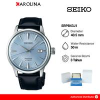 Gambar Jam Tangan Pria Seiko Presage SRPB43J1 Skydiving Cocktail Automatic Light Blue Texture Dial Black Leather Strap dari Carolina Watch Official Shop undefined 1 Tokopedia
