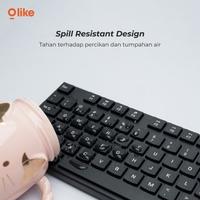 Gambar OLIKE KMS2 PAKET COMBO KEYBOARD MOUSE BUNDLE DENGAN KABEL USB 1,5 METER M BLACK dari btgcom undefined 3 Tokopedia