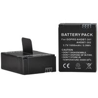 Gambar FP004 1600mAh AHDBT-301 302 Battery+LED USB Charger for GoPro Hero3+Go Pro hero 3 hero 3 Black Edition White Silver Edition HD Cameras dari Always Boys undefined 2 Tokopedia
