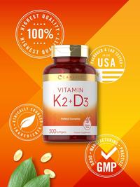 Gambar Carlyle Vitamin K2 + D3 Supplement 300 Softgels | 200mcg K2 MK7 & 10,000 IU D3 | Non-GMO & Gluten Free dari Top Shelf Vitamins undefined 5 Tokopedia
