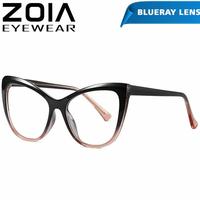Gambar [PROMO][FREE ONGKIR] ZOIA NARA KACAMATA GLASSES CAT EYE FRAME KOMPUTER LENSA ANTI RADIASI [BEST SELLER][ORIGINAL] - BLACK dari Dimsem Gift undefined 1 Tokopedia