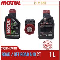 Gambar *MOTUL 510 2T (1L)* OLI SAMPING 4T / Oli Mesin Motor 2T - ORIGINAL dari Rivalidcell undefined 5 Tokopedia