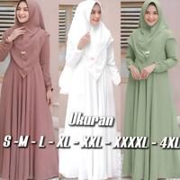 Gambar ANFREA - GAMIS SYARI ADA 14 WRNA PLUS JILBAB 2 LAYER UKURAN M L XL XXL XXXL 4XL SET KhIMAR MURAH BUSUI POLOS TERBARU JUMBO BERKUALITAS KEKINIAN BAJU REMAJA IBU IBU PESTA SERAGAM BIG SIZE TERLARIS LEBARAN FASHION MUSLIM KONDANGAN HAJI UMROH SYAR'I - MILLO, M dari ANFREA COLLECTIONS undefined 3 Tokopedia