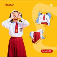 Gambar Rok Rempel Panjang Bawahan SD Merah - Seragam Sekolah Resko - M-Anak dari Toko Resko Bandung undefined 2 Tokopedia