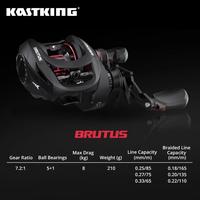 Gambar [OFFICIAL] KASTKING BRUTUS Reel BC Reel Pancing, Saltwater Baitcasting 7.2:1 Gear Ratio, 5+1 Ball Bearings Stainless Steel, Sistem Magnetik 10 Tombol, 8kg Max Drag, Power Aluminium Handle SW Reels Bait Casting Rangka Grafit, Kiri/Kanan - Kiri dari TG TECH STORE undefined 2 Tokopedia