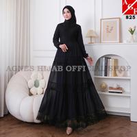 Gambar ANFREA - Agnes Hijab - Azzahra Dress Gamis Putih Baju Lebaran 2025 Terbaru Gaun Pesta Haji Umroh Kondangan Remaja Abaya Hitam Muslim Dress Mewah Wanita Dewasa 825 - Hitam - XL dari ANFREA COLLECTIONS undefined 1 Tokopedia