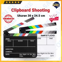 Gambar CLAPPER BOARD PAPAN TAKE FILM SUTRADARA PROFESIONAL Berkualitas - Hitam dari Cv Light_PRO undefined 1 Tokopedia