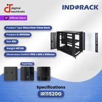 Gambar IR11520G Close Rack 20U INDORACK Depth 1150mm Glass Door Rak Server dari Digital Techindo undefined 5 Tokopedia