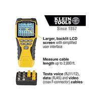 Gambar Klein Tools Vdv501851 Kit Penguji Kabel dengan Scout Pro 3 Data Ethernet Video Coax dan Kabel Telepon 5 Remote Pencari Lokasi dari melodymarkett undefined 2 Tokopedia