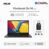 Gambar ASUS Vivobook Go 14 E1404GA FHD351M Core i3 N305 8GB 512GB W11 OHS Microsoft 365 Mixed Black dari Blessing Computer Bali undefined 1 Tokopedia