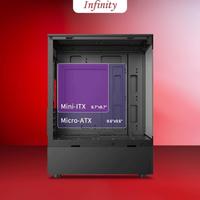 Gambar INFINITY NOIR FREE 3 FAN - M-ATX GAMING CASE CASING PC - Hitam dari AMANAHMARTZ undefined 2 Tokopedia
