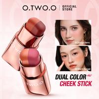 Gambar 【TOKO】 O.TWO.O Makeup Blush On Stick  Dual Color Silky-Soft Lip & Cheek Stick  Create Three Color Styles - 01 Orange Berry dari otwoo_id undefined 1 Tokopedia