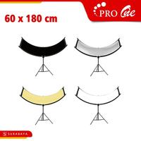 Gambar Curved U Shape Reflector Board Papan Reflektor Melengkung Cahaya Studio Foto Pemantul 4in1 4 Warna Pro One 60x180 cm Berkualitas dari Cv Light_PRO undefined 3 Tokopedia