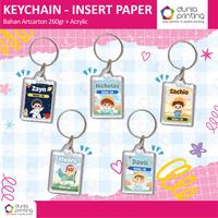 Gambar Keychain Custom Nama Anak Insert Paper | Gantungan Kunci Nama Anak Sekolah | Gantungan Kunci Insert Paper | Keychain Arcylic Insert Paper Photo Custom | Ganci Acrylic Custom - 01 dari duniaprinting.id undefined 3 Tokopedia
