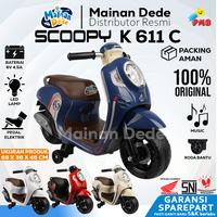 Gambar Mainan Motor Aki Anak PMB K611C Honda Scoopy Official Licensed - k611c putih, DUS BAWAAN dari Mainan Anak Dede undefined 2 Tokopedia