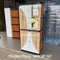 Gambar Lemari Plastik 2 Pintu ANV 2P GC Anti Rayap/Banjir/Lembab 72x58x172cm Free Antar Kendari dari Sari Murni Kendari undefined 3 Tokopedia