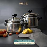 Gambar ROSCHEL Panci Presto Aluminium Induksi - 12 Liter dari Utama Electronic undefined 3 Tokopedia