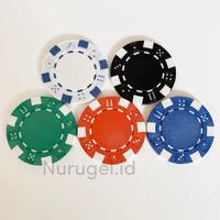 Gambar Texas Holdem ABS 50 pcs Chip Coin Pokergame Koin - Hitam dari Dedentoys undefined 5 Tokopedia