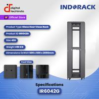 Gambar IR6042G Close Rack 42U INDORACK Depth 600mm Glass Door Rak Server dari Digital Techindo undefined 5 Tokopedia