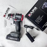 Gambar APR RAJA BOR CORDLESS BRUSHLESS TYPE AP12+ 10mm keyless auto lock mesin bor besi kayu driver sekrup drill dari Al-Barokah teknik_NEW undefined 2 Tokopedia