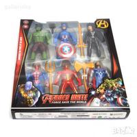 Gambar Mainan Action Figure Set Avengers Superhero isi 6pcs ada Lampu / Aeroes Unite Hero Dus Isi 6 dari Suntoyss undefined 4 Tokopedia