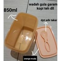 Gambar Tupperware !!! season saver Self saver round tempat gula kopi + sendok 850 ml - ungu muda dari LakuJaya Official undefined 3 Tokopedia