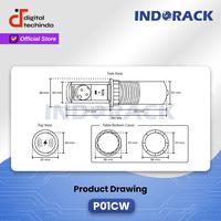Gambar INDORACK PDU 1 Outlet Stop Kontak Tanam 1 Lubang w/ 1 USB & 1 Type C & Wireless Charger Colokan Extension Pull Pop Up PDU Stop Kontak P01CW dari Digital Techindo undefined 3 Tokopedia