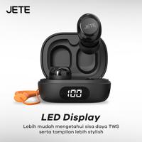 Gambar TWS Bluetooth JETE CS6 Earbuds Mini , with LED Display IPX 4 , 15 Hours Playtime - Garansi 2th - Black dari JETE Authorized Bandung undefined 3 Tokopedia