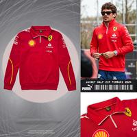 Gambar Jaket Ferrari Red 2024 - Jaket Pria & Wanita Keren Terbaru Warna Merah Bahan Polyester Half Zip Size M L XL - POLO FERRARI M, M dari Rhs Collections undefined 1 Tokopedia