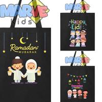 Gambar TERLARIS Totebag Tas Hampers Tote Bag Ramadhan Lebaran Idul Fitri Goodie Bag READY - LEBARAN LAMPION, TAS HITAM dari TOKO HARMONI BAG undefined 2 Tokopedia