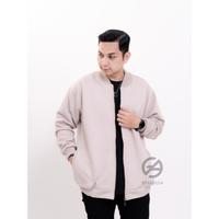 Gambar Jaket comfy pria bahan diamond knit high quality - hijau army, M dari Brandlea Store undefined 4 Tokopedia