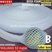 Gambar BUSA BUAH 6cm 52meter | FOAM NET JARING BUAH BUNGKUS APEL PIR MANGGA dari Toko-Abah undefined 1 Tokopedia