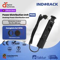 Gambar INDORACK PDU 2 Outlet Stop Kontak Tanam 2 Lubang w/ 1 USB & 1 Type C Colokan Extension Pull Pop Up PDU Stop Kontak P02C dari Digital Techindo undefined 1 Tokopedia