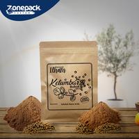 Gambar Sablon  Sachetbag  Kraft Alumunium  Ziplock | (Isi 100pcs) Sablon 1 Warna 1 Sisi FREE DESIGN | Kemasan Kertas Bubuk Kopi Snack Masker Teh Bumbu |  Alumunium Foil Gusset - 6 x 8 cm dari Zonepack Custom undefined 5 Tokopedia